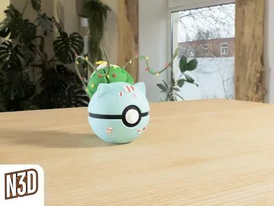 0001 - Bulbasaur - Christmas view 2