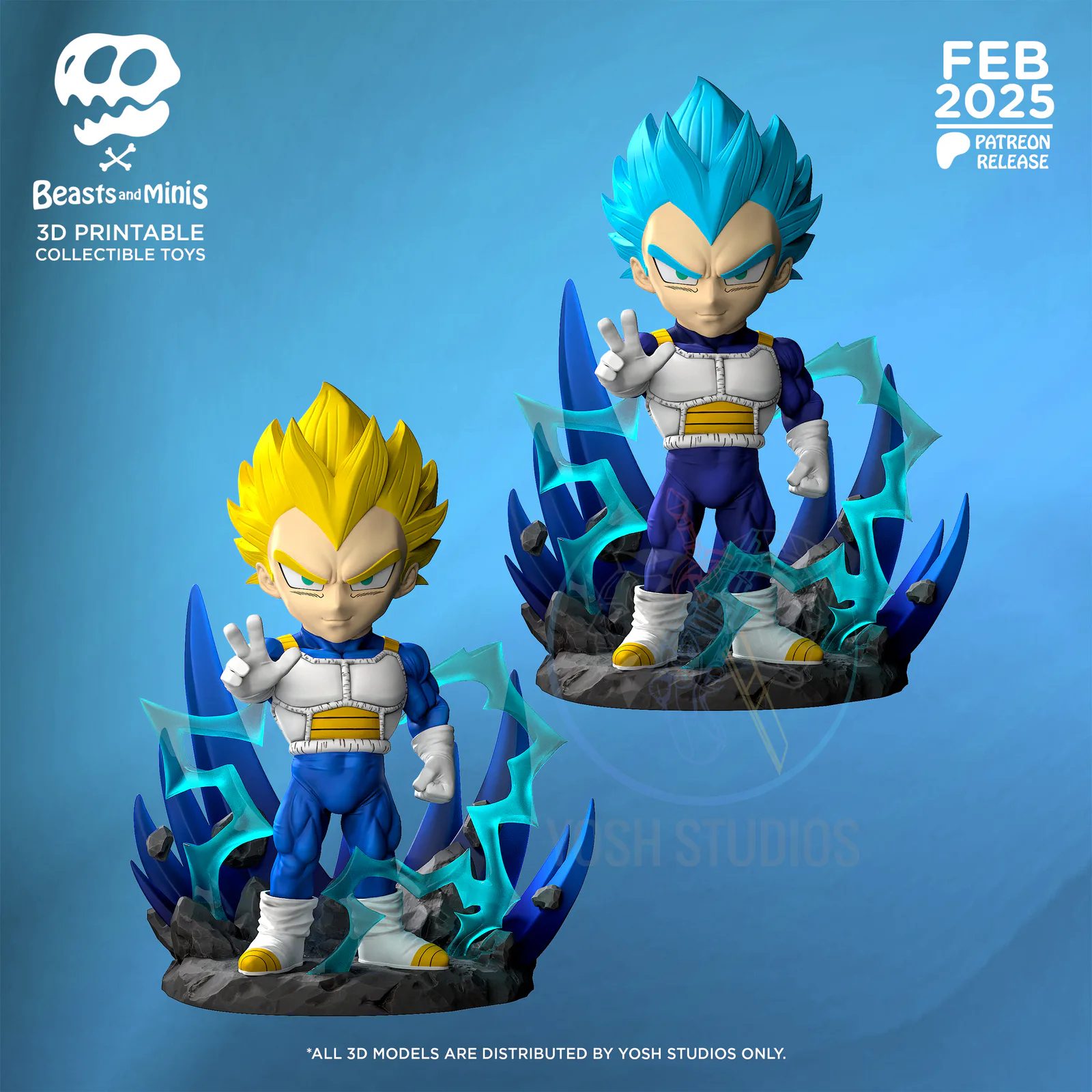 Vegeta Mini Model view 2