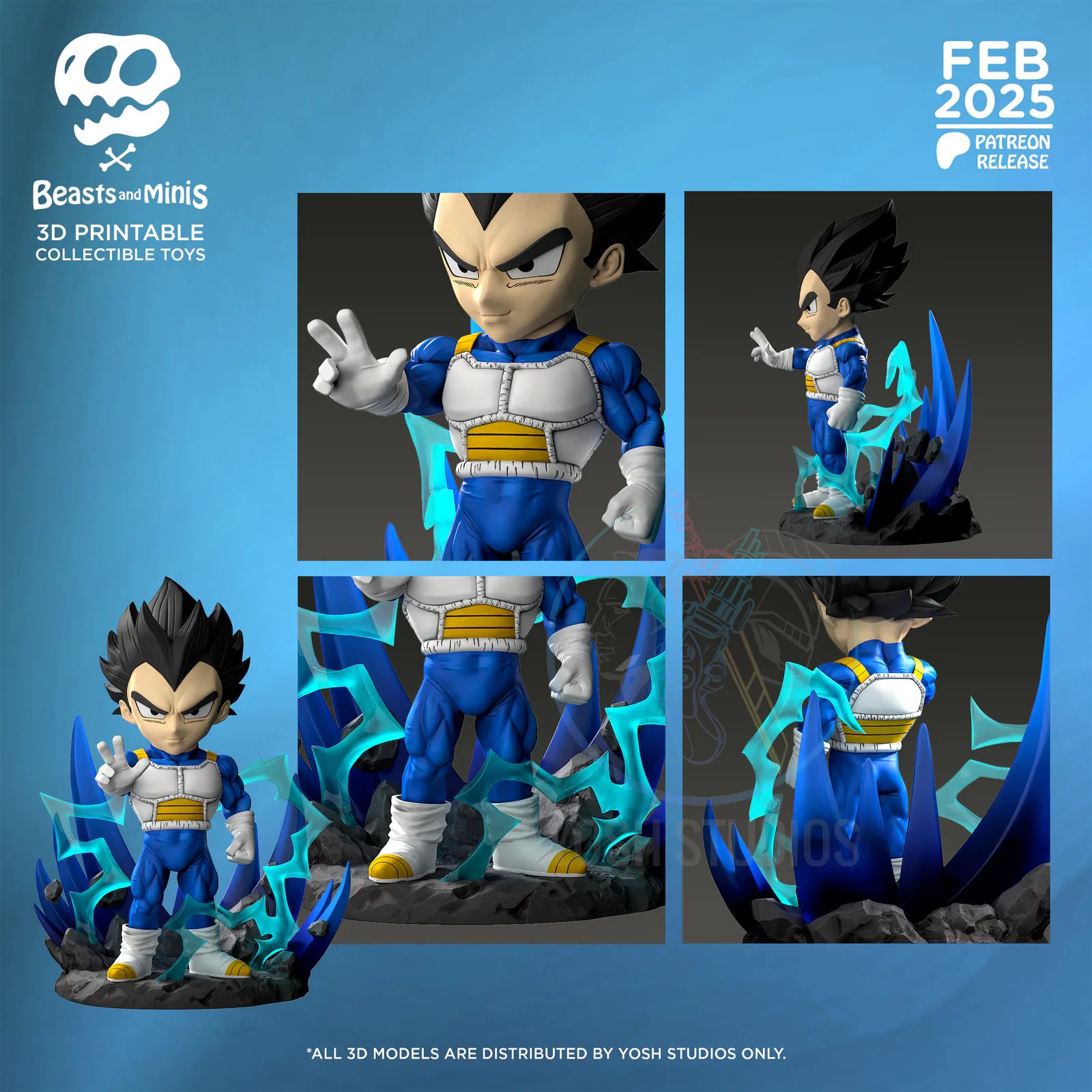 Vegeta Mini Model view 3