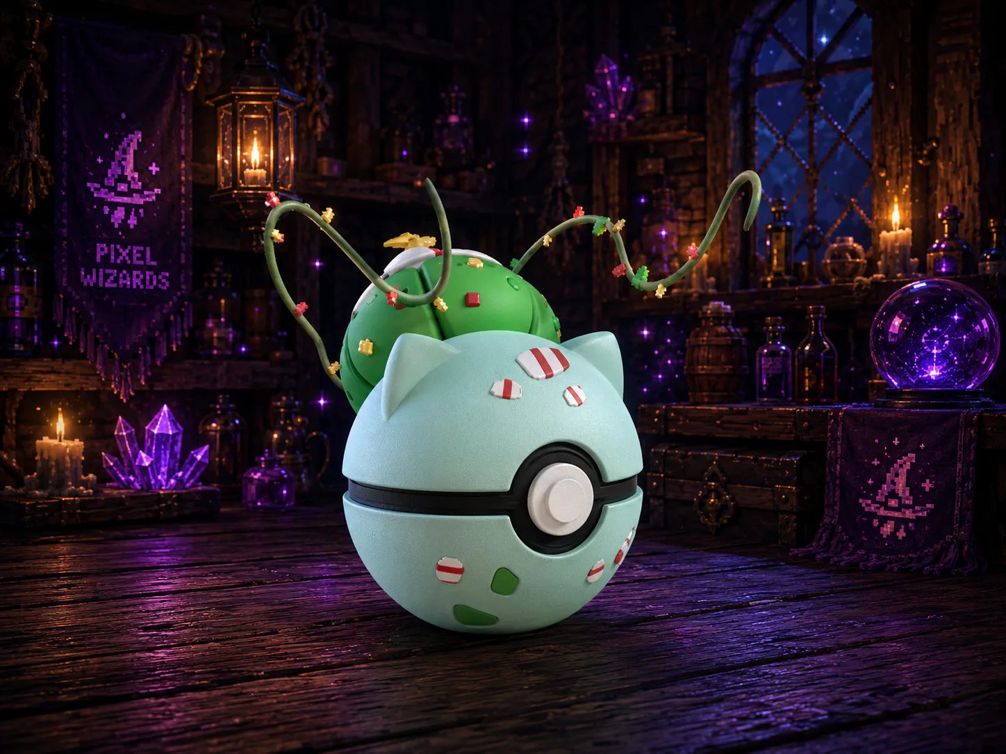 0001 - Bulbasaur - Christmas